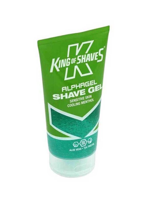 King Of Shaves Alpha Gel Shave Gel with Cooling Menthol, 150ml