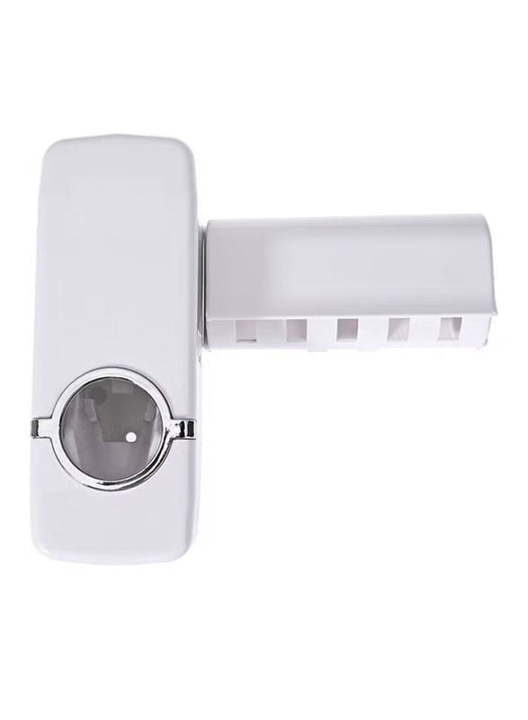 Automatic Toothpaste Dispenser & Toothbrush Holder, 155 x 60 x 60cm, White