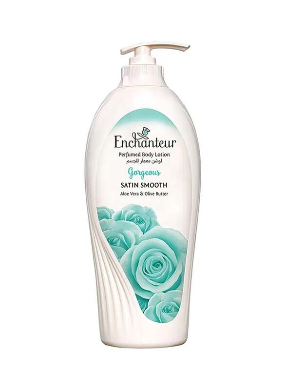 Enchanteur Gorgeous Body Lotion with Aloe Vera and Olive Butter, 500ml