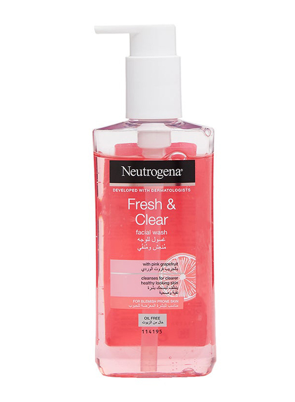 Neutrogena Fresh And Clear Facial Wash With Pink Grapefruit Pink, 200ml