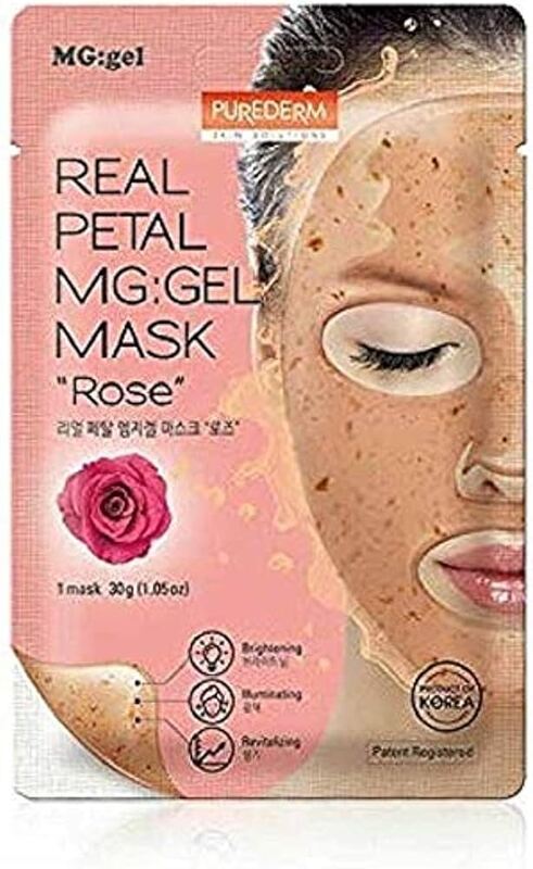 Purederm Real Petal MG Rose Gel Mask