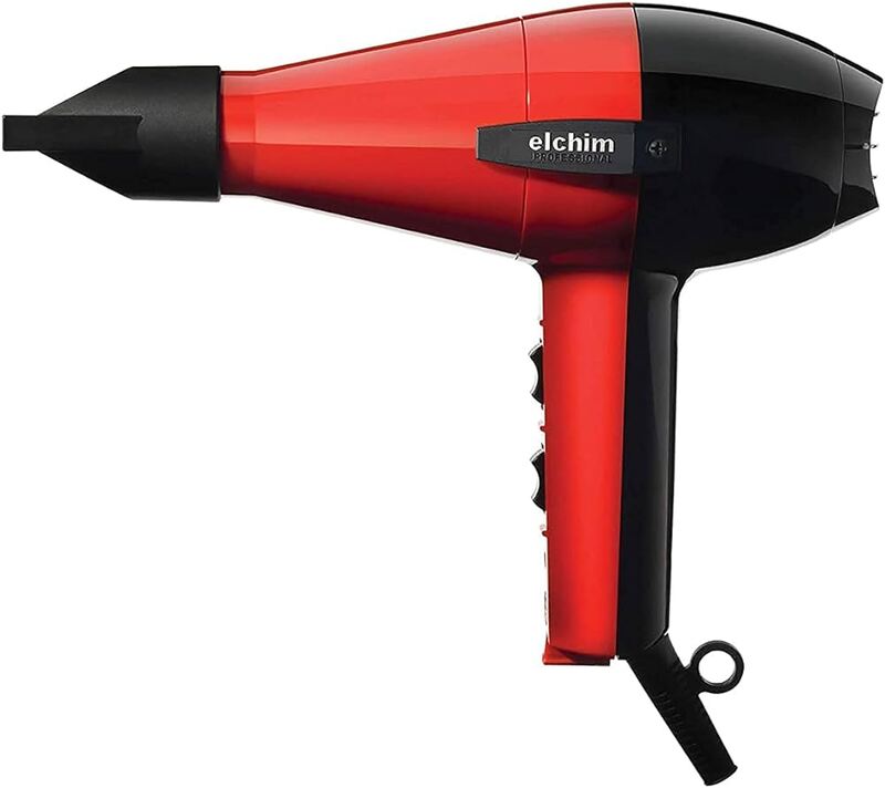 Elchim Hair Dryer 2001 High Pressure  Red & Black