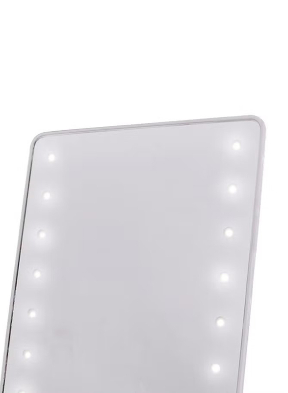 Makeup Mirror with LED Lights, White