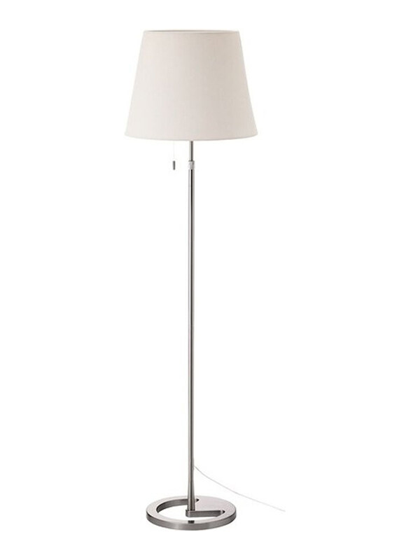 

Nyfors Nickel Plated Floor Lamp, 15W, White