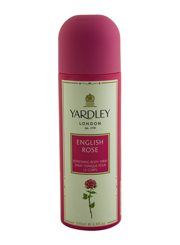 Yardley English Rose 200ml Body Spray for Women
