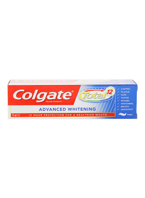 Colgate Total Advance Whitening Toothpaste, 75ml