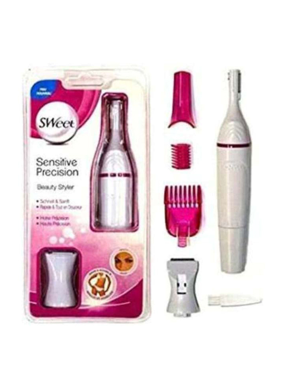 Sweet Sensitive Touch Hair Removal Epilator, White/Pink