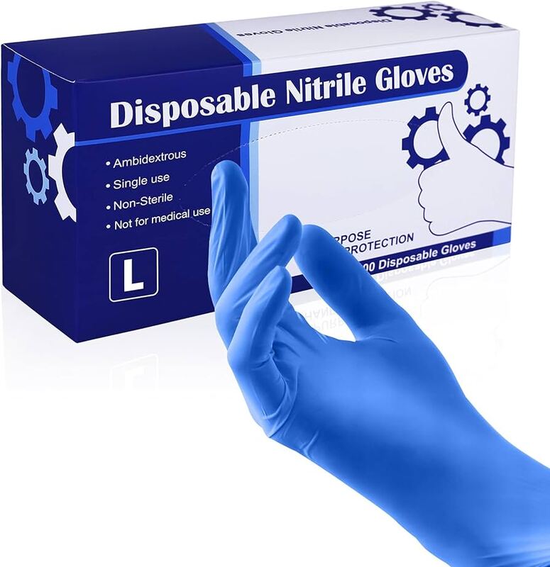 Diva Disposable Nitrile Gloves  Large  1x100