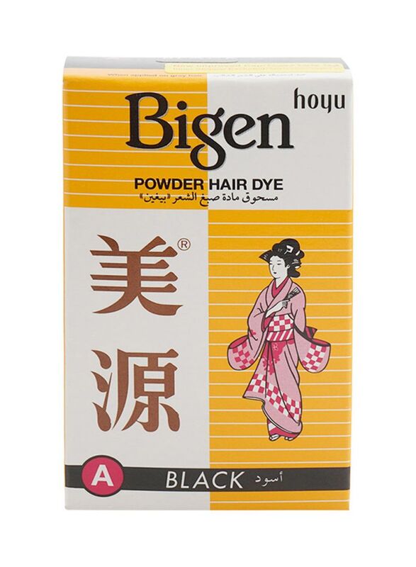 Bigen Powder Hair Dye, 6g, A Black