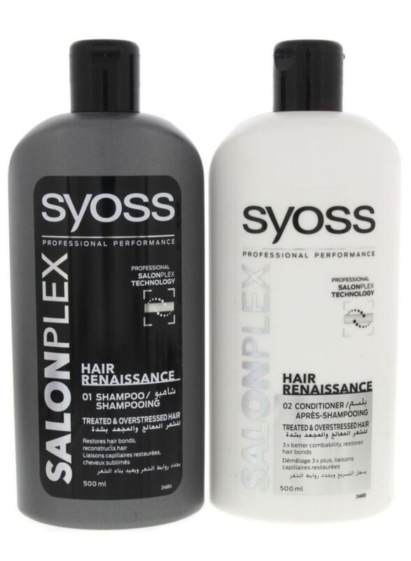 Syoss Salon Plex Shampoo and Conditioner Set, 2 Pieces, 500ml