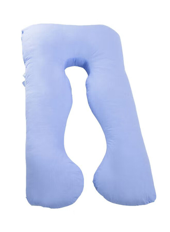 

Dors Bien U-Shaped Cotton Pregnancy Pillow, Blue