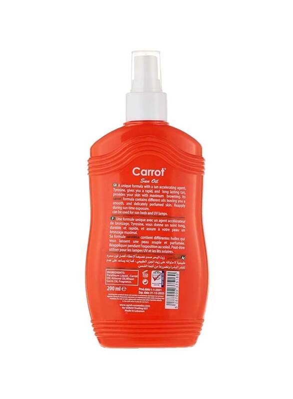 Carrot Sun Tanning Spray Oil, 200ml