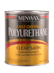 Minwax 946ml Clear Satin Fast Drying Polyurethane, Multicolour