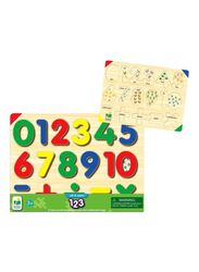 The Learning Journey 16-Piece Lift & Learn 123 Number Puzzle, Ages 3+, Multicolour
