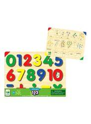 The Learning Journey 16-Piece Lift & Learn 123 Number Puzzle, Ages 3+, Multicolour