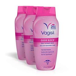 Vagisil Odor Block Daily Intimate Wash for Women, 3 x 12oz