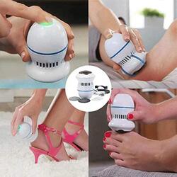 Dreamslink Portable Electric Vacuum Absorption Foot Grinder with USB for Dead, Hard Cracked Dry Skin, White