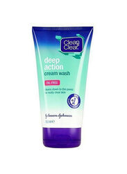 Clean & Clear Deep Action Cream Wash, 150ml