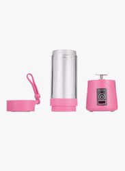 Portable Electric Blender Juicer Cup, TYW-11, Pink/Clear