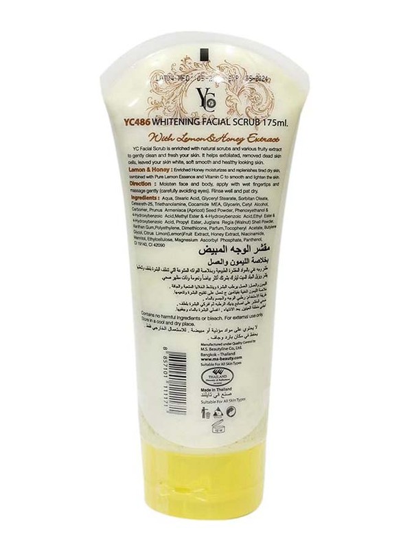 YC Whitening Lemon & Honey Facial Scrub, 175ml