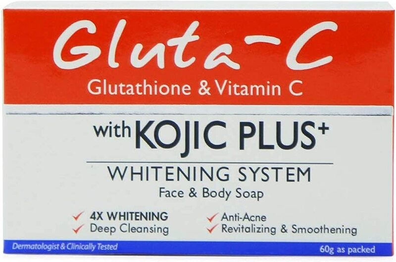 Gluta C Kojic Plus Whitening System Face & Body Soap, 60g