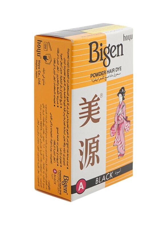 Bigen Powder Hair Dye, 6g, A Black