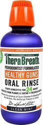 TheraBreaths Periodontist Formulated Healthy Gum Oral Rinse with Clean Mint Flavour, 2 x 16oz