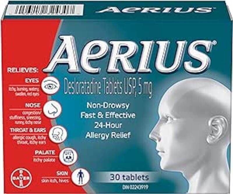 

Generic AERIUS 5MG 30TAB DESLORATADINE