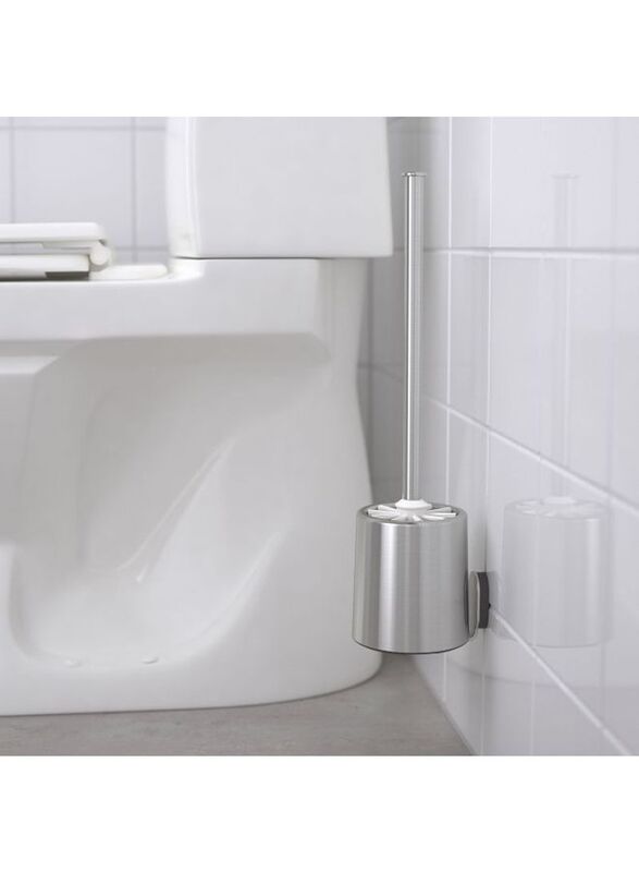 Brogrund Toilet Cleaning Brush, Silver, 10cm