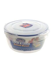 Lock & Lock Round Plastic Food Container, 2.1L, Clear