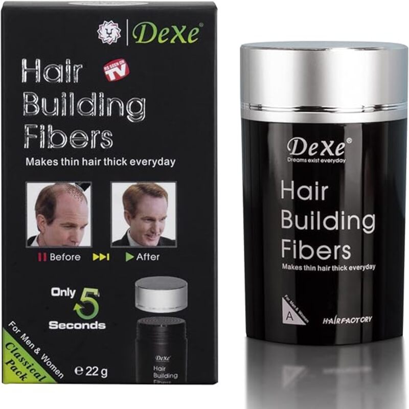 Dexe Hair Building Fibers Black 22g