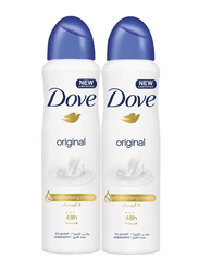 Dove Original Antiperspirant Deodorant, 150ml, 2 Piece