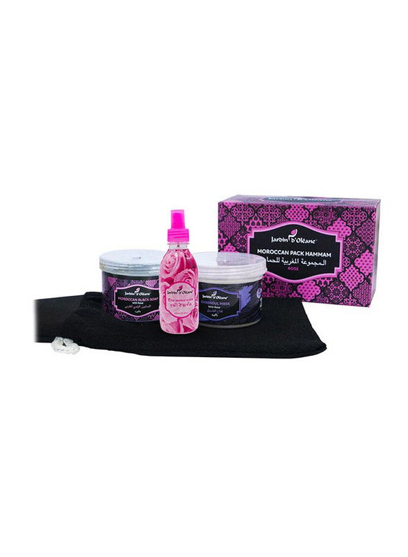 Jardin D Oleane Hammam Rose Moroccan Pack, 450gm