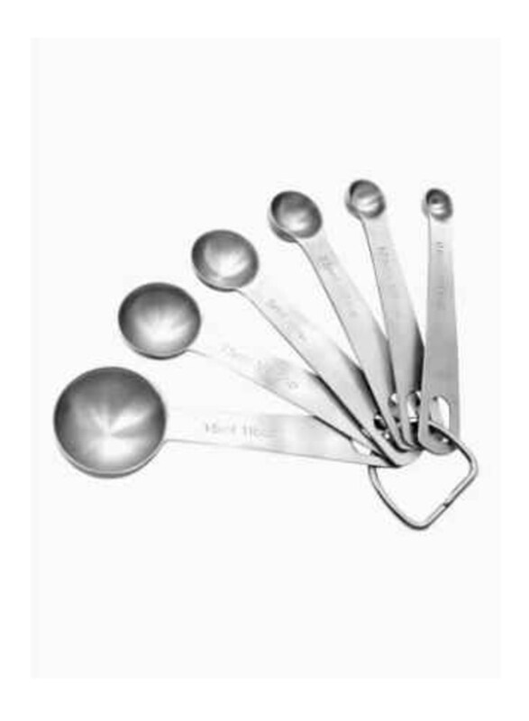 

Royalford 6-Piece Stainless Steel Measuring Spoons Set, Silver
