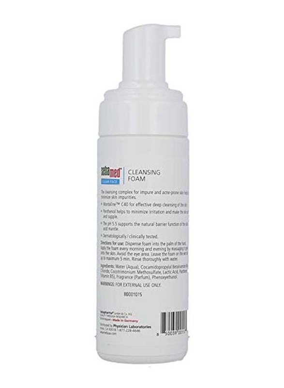 Sebamed Clear Face Cleansing Foam, 150ml