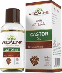 Vedaone 100% Pure Natural Cold Pressed Castor Oil 100ml - For Hair Growth and Skin Care