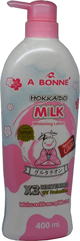 A Bonne Hokkaido Milk Whitening Lotion, 400ml