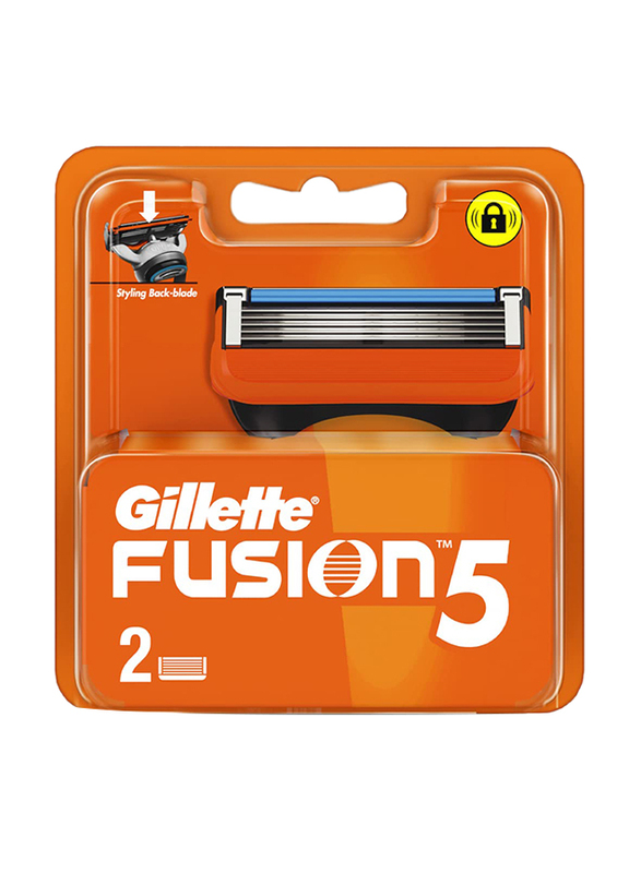 Gillette Fusion Manual Shaving Razor Blades Cartridge, 2 Pieces