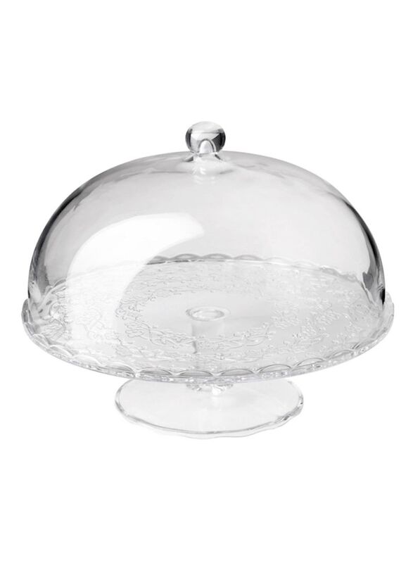 Bollop Serving Stand with Lid, Clear