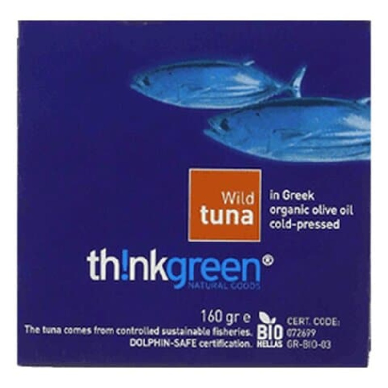 

Think Green Thinkgreen Wild Tuna in Greek Organic Olive Oil 160g
