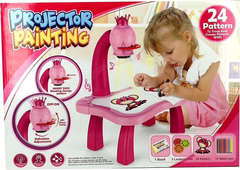 Projector Painting Child Learning Desk, Ages 5+