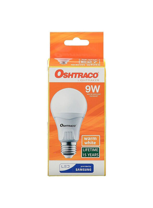 Oshtraco Oshtraco E27 9W LED Bulb, 10mm, White