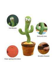 XiuWoo Big Eyed Dancing Cactus Plush Stuffed Toy with Music for Ages 3+