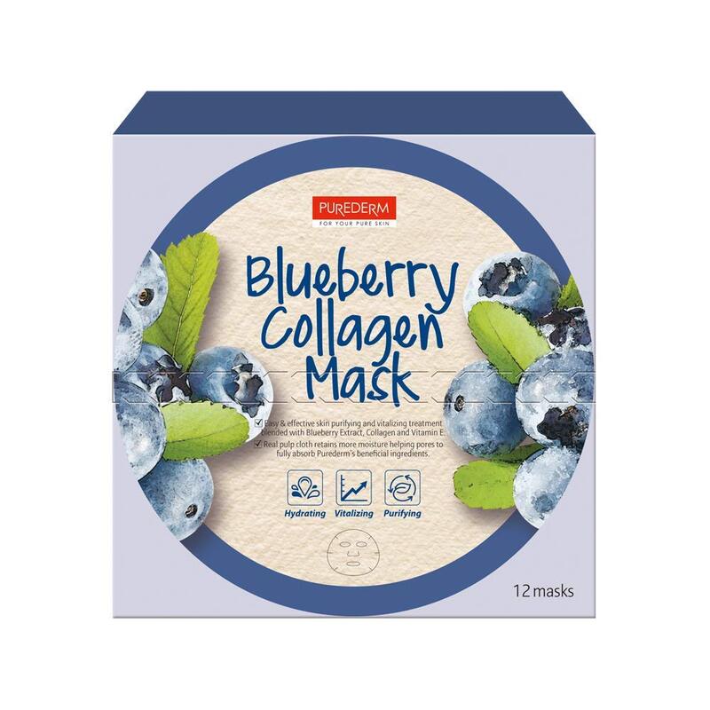 Purederm Blueberry Collagen Mask