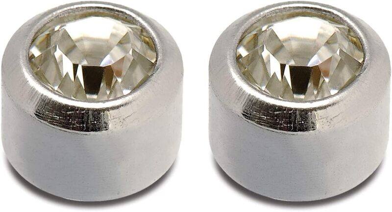 Caflon Singles Birthstone June White Stainless Earring 3 mm