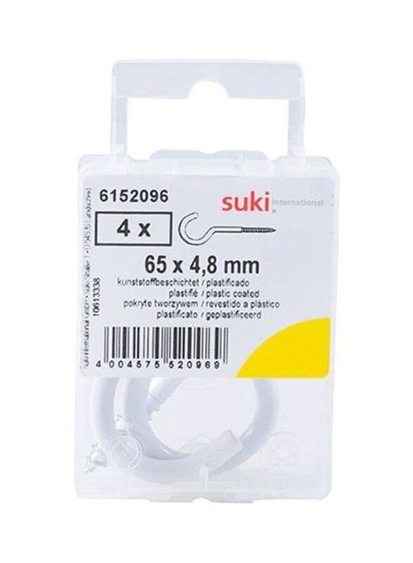 

Suki Clothes Line Hooks, 4 Pieces, Silver