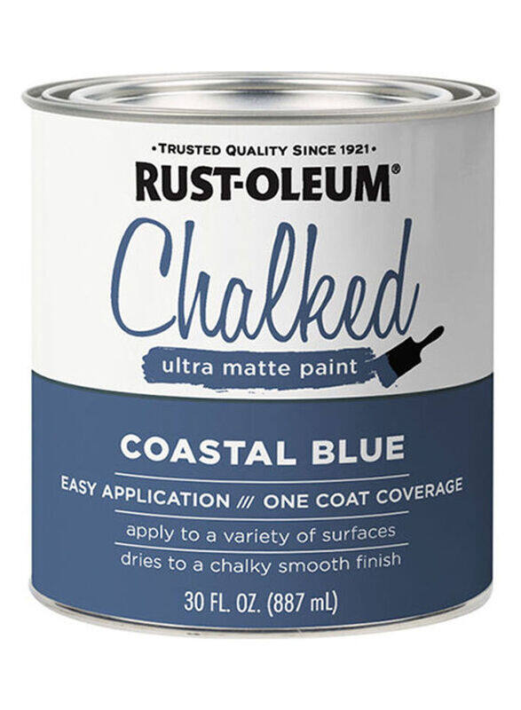 

Rust-Oleum Specialty Chalked Ultra Matte Paint, 887ml, Coastal Blue