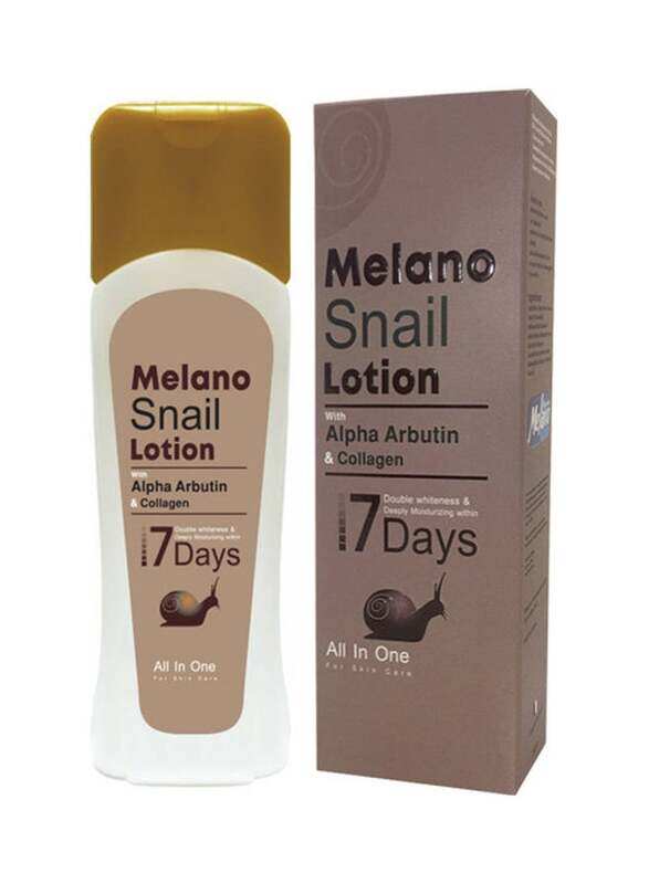 

Melano Snail Lotion 7 Days Double Whiteness & Deeply Moisturizing, 300ml