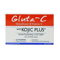 Gluta C Kojic Plus Whitening System Face & Body Soap, 60g