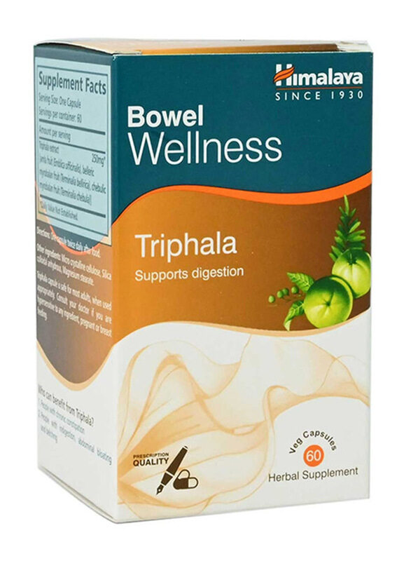 

Himalaya Bowell Wellness Triphala, 60 Capsules
